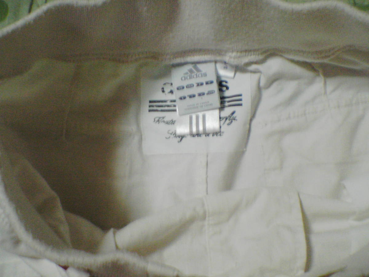 【adidas】アディダス レディース用前ボタンショートスカート Lサイズ 白★03_画像6