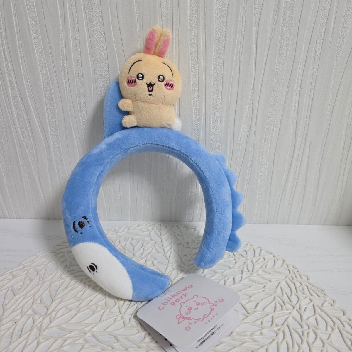 ちいかわパーク ぬいぐるみカチューシャ うさぎマンボウ 草むしり ちいかわパーク ラッキーマンボウ マンボウうさぎ ぬいぐるみ