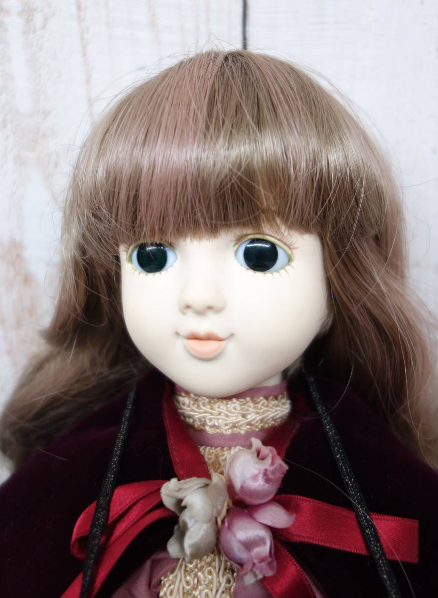 アンティーク レトロ *oike collection オオイケコレクション*レトロドール 抱き人形 ビスクドール*ベロア衣装*オオイケプラタグ 4