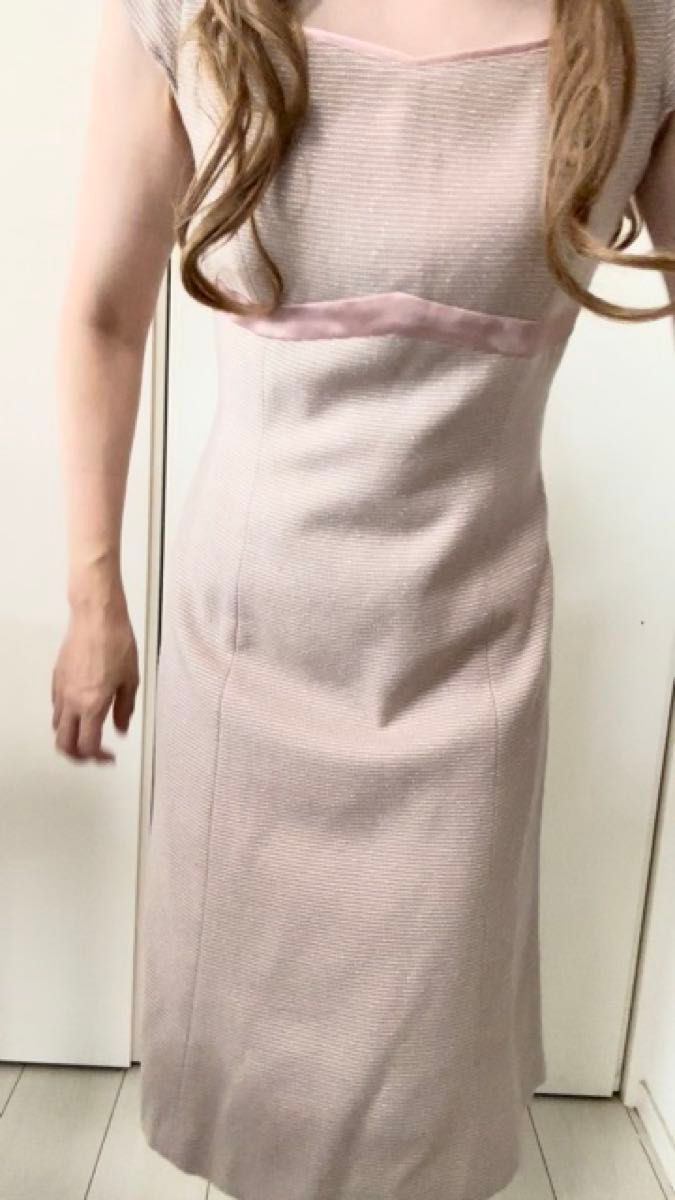 ROPE ロペ (9AT) ワンピース 半袖 ひざ丈 ノースリーブ M