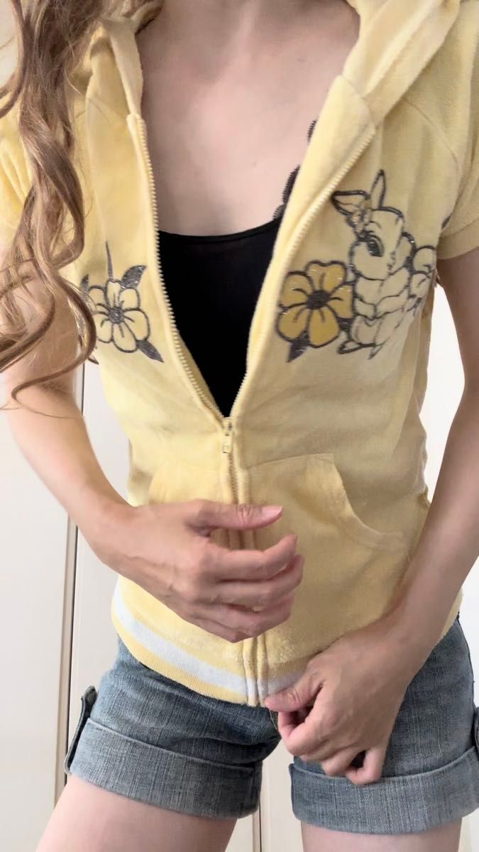 夏服 着心地よき 部屋着 パーカー スウェット 半袖 ジップ SからM