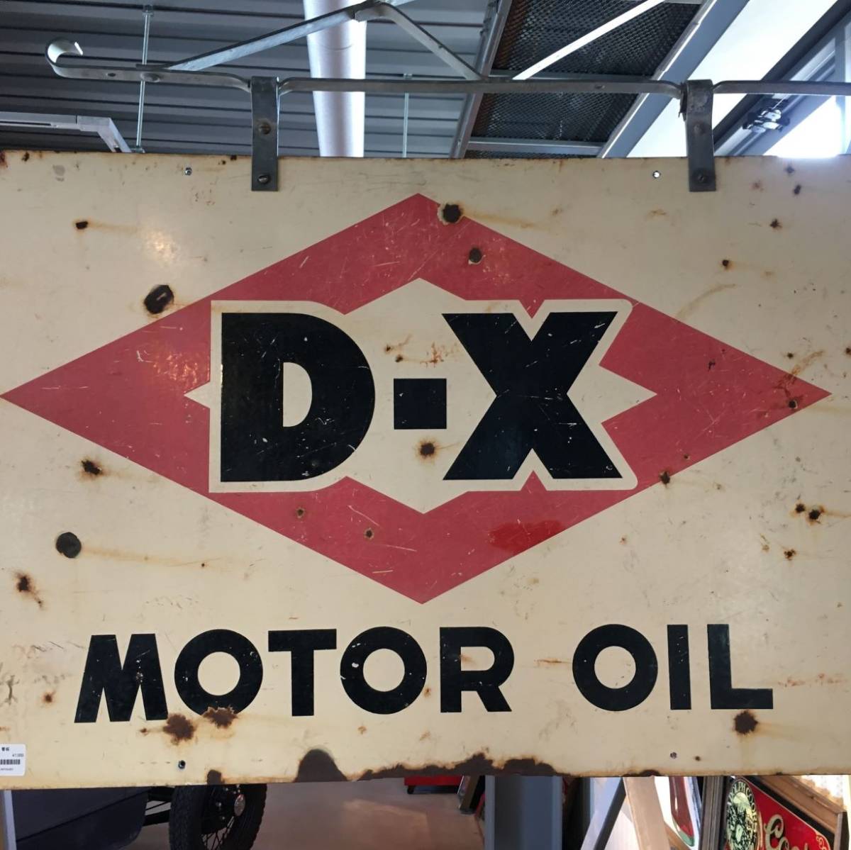 アメリカ ヴィンテージ】D-X MOTOR OIL 看板 当時物 - abcrenofloors.be