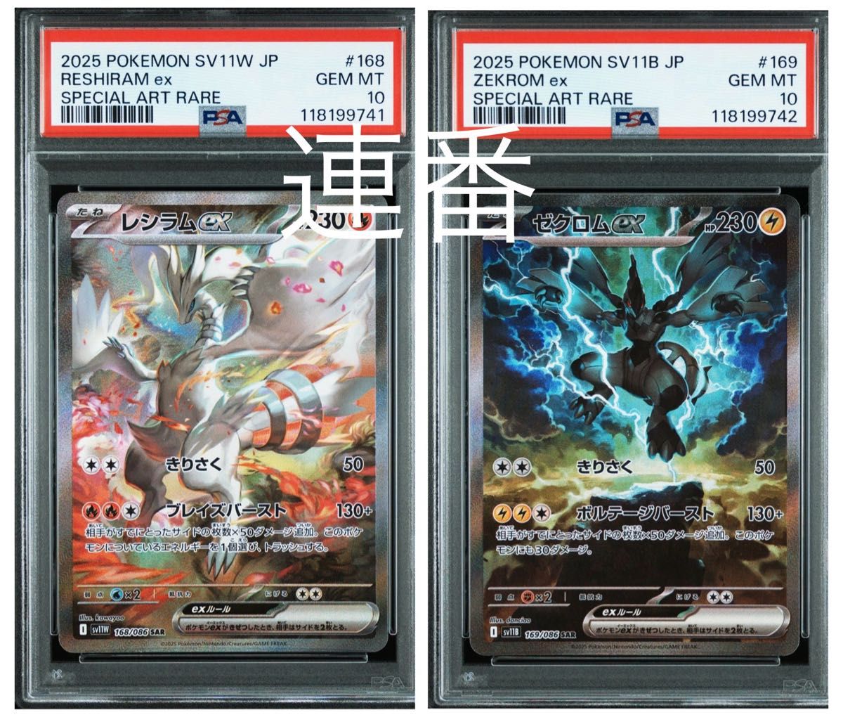 PSA10/連番】レシラムex・ゼクロムex SAR|Yahoo!フリマ(旧 PSA10/連番】レシラムex・ゼクロムex SAR|Yahoo!フリマ(旧