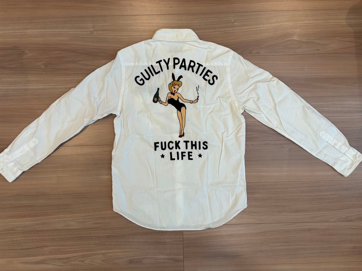 GUILTY PARTIES ホワイト 長袖 Tシャツ S ワコマリア WACKO MARIA ギルティーパーティーズ ホワイト 長袖