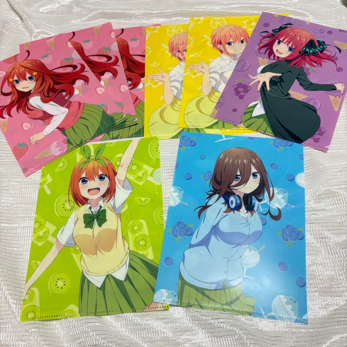 五等分の花嫁 ソフマップ 特典クリアファイル コンプリートセット 未使用 五等分の花嫁クリアファイル コンプリートセット8枚