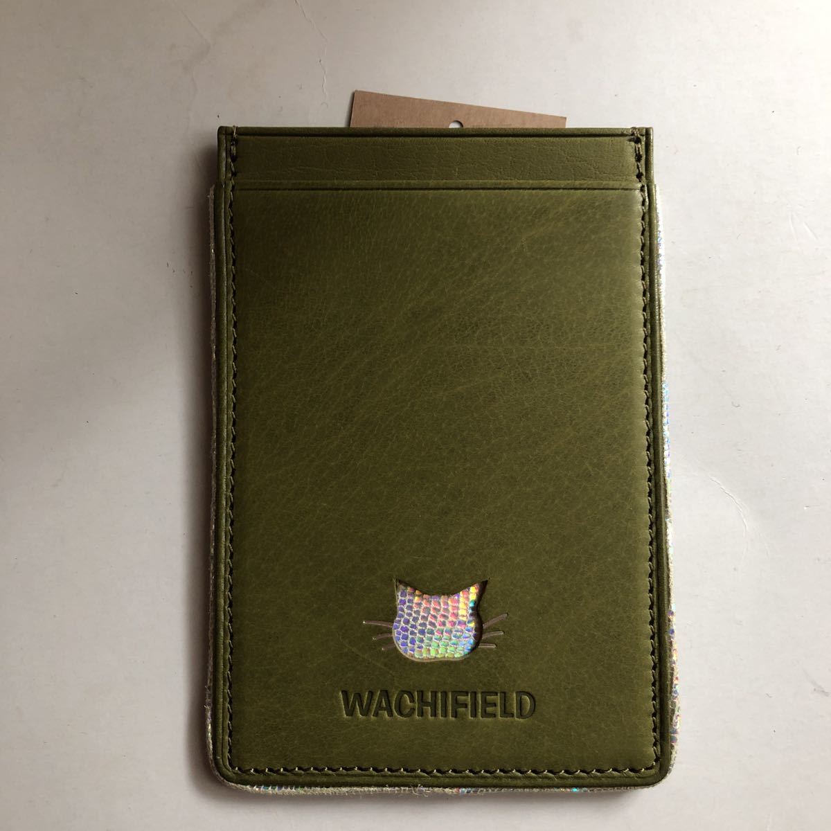  khaki color Varie pass case ticket holder ....-.. new goods character goods one surface WACHIFIELDdayan Ikeda ...