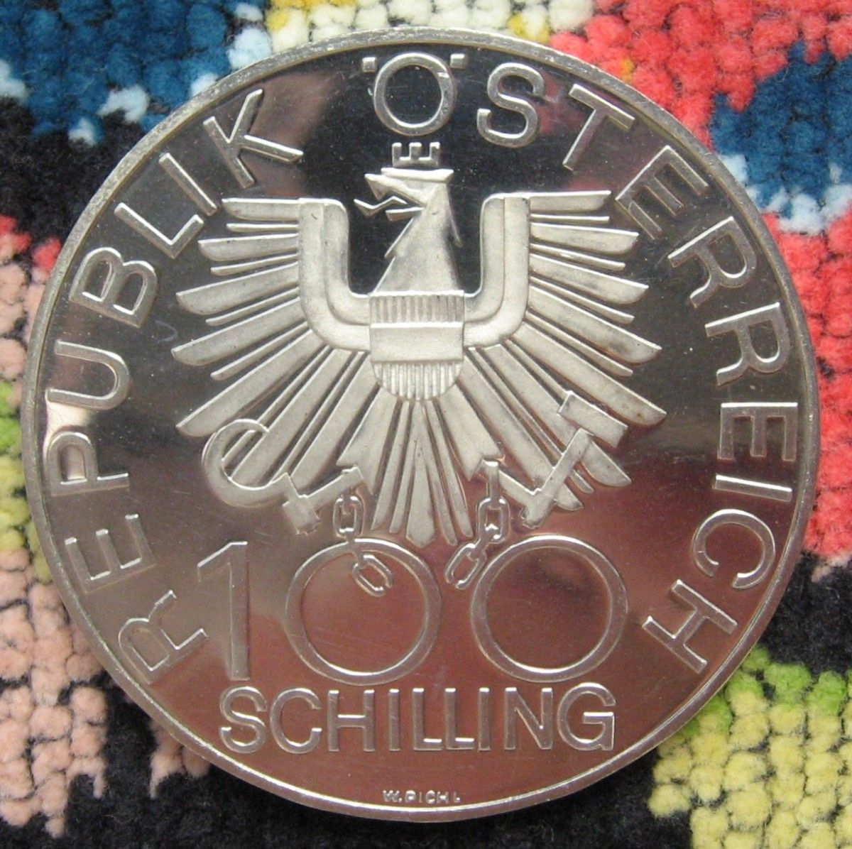 オーストリア天の川銀貨 オーストリア 1979年100シリング インフィアテル領有200周年記念