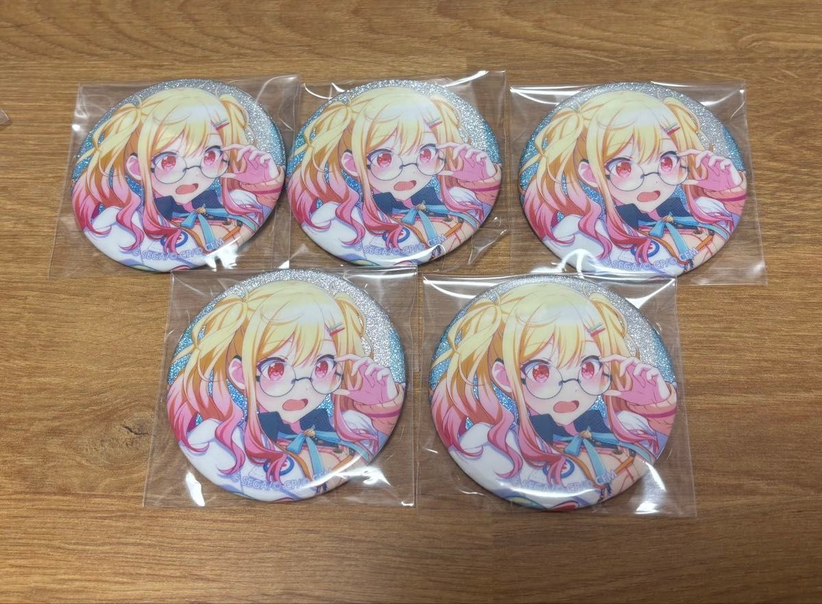 天馬咲希グリッター缶バッジ 天馬咲希エピカ プロジェクトセカイ グリッター缶バッジ 34a 天馬咲希 5点 ③