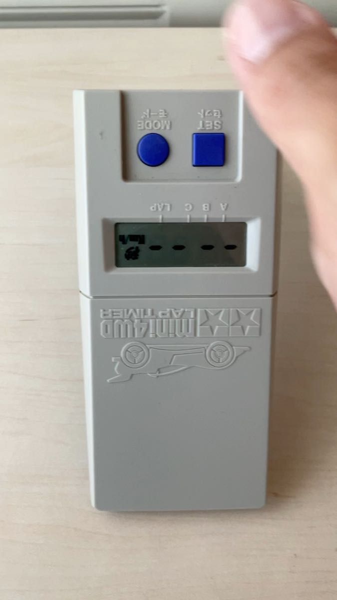 【中古動作品】ミニ四駆 ラップタイマー MINI 4WD LAP TIMER タミヤ TAMIYA コース掛け具付き 外箱付き