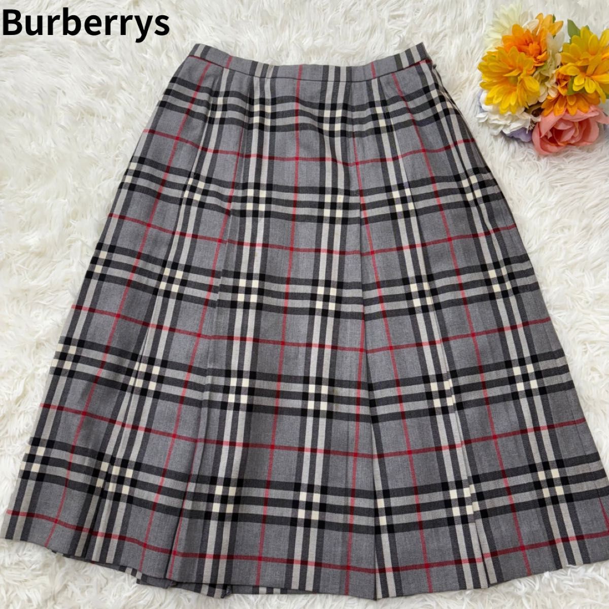 Burberry クレープジャージーマキシスカート Burberrys バーバリーズ 三陽商会 ロングスカート プリーツ