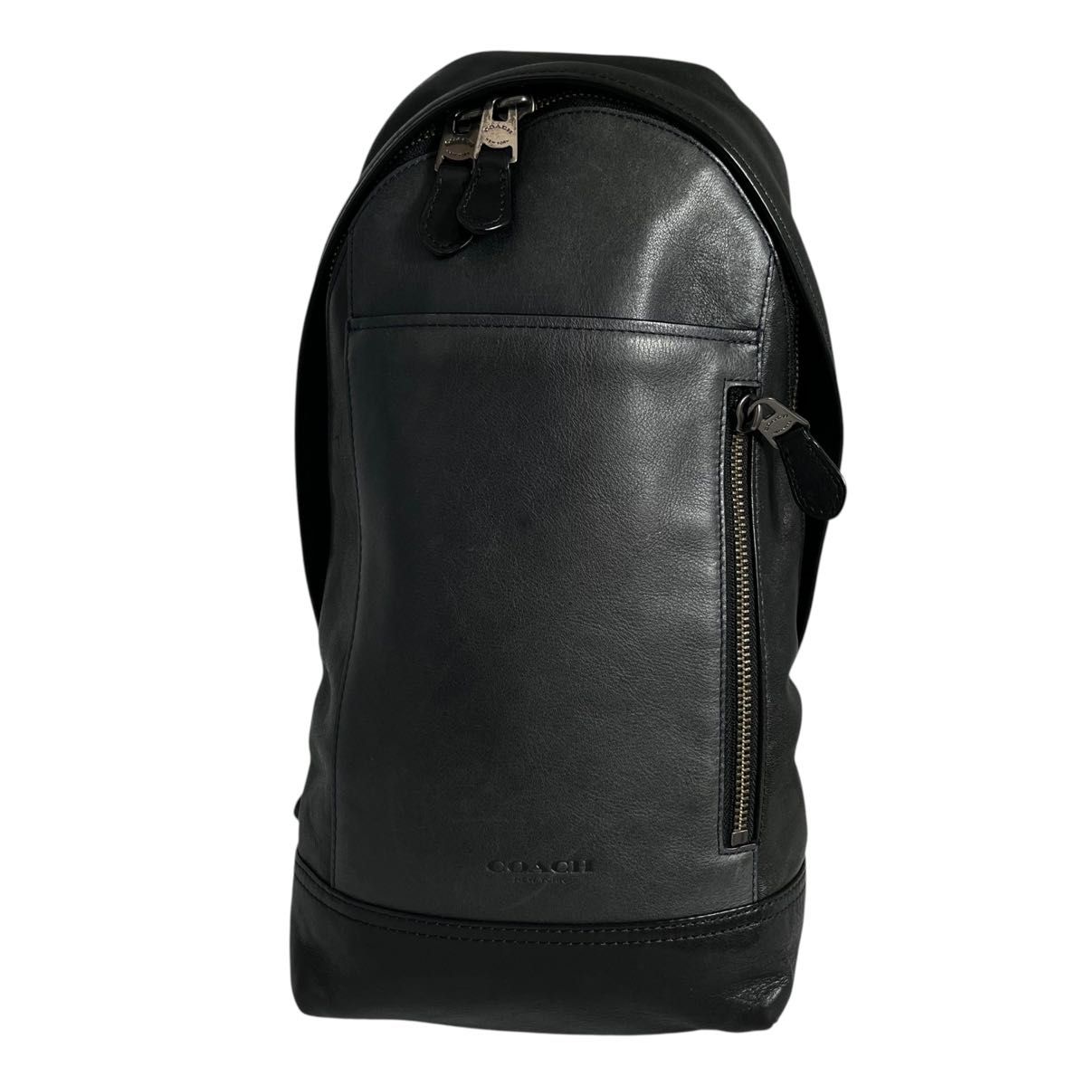 コーチ マンハッタン ショルダーバッグ中古品美品 COACH コーチ マンハッタン ボディバッグ ショルダー レザー