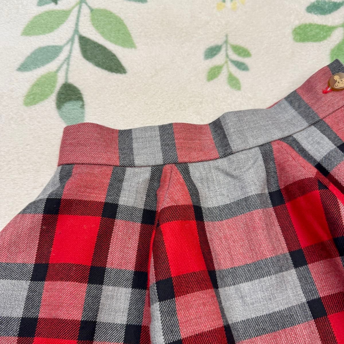 【Vivienne Westwood】 チェックミニスカート レッド 美品 希少 ヴィヴィアンウエストウッド レッドレーベル チェック