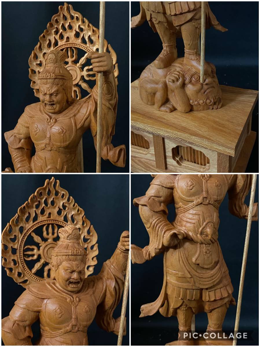 大型高 最高級 井波彫刻 仏教工芸品 総ケヤキ材 精密彫刻 木彫仏教