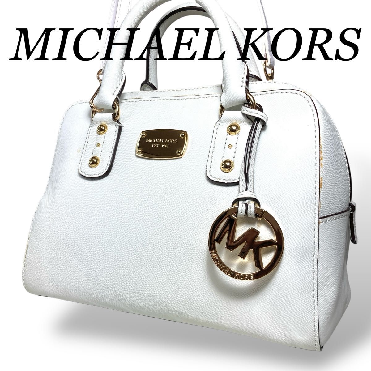 MICHAELKORS マイケルコース ショルダーバッグ 2Way ホワイト MICHAEL KORS マイケルコース 2WAY ショルダーバッグ PVC