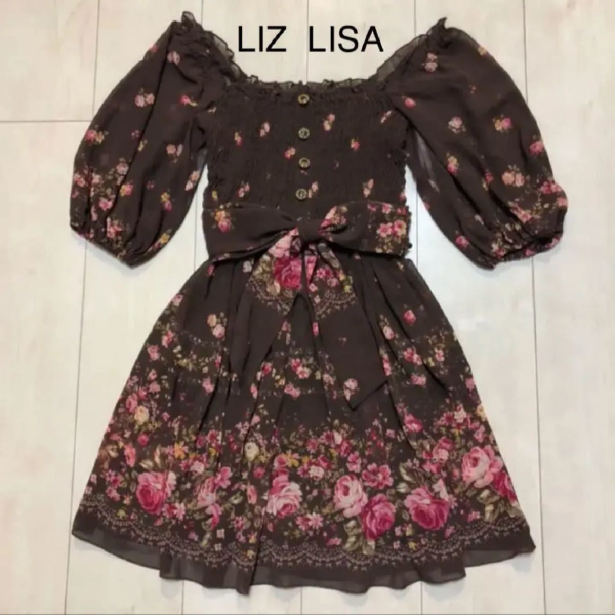 Paypayフリマ Liz Lisa リズ リサ ミニワンピース 花柄 Paypayフリマ Liz Lisa リズ リサ ミニワンピース 花柄