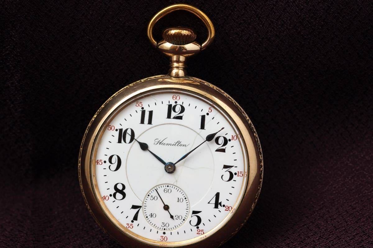 ☆1921年 Hamilton ハミルトン 手巻き 時計 懐中時計 ヴィンテージ