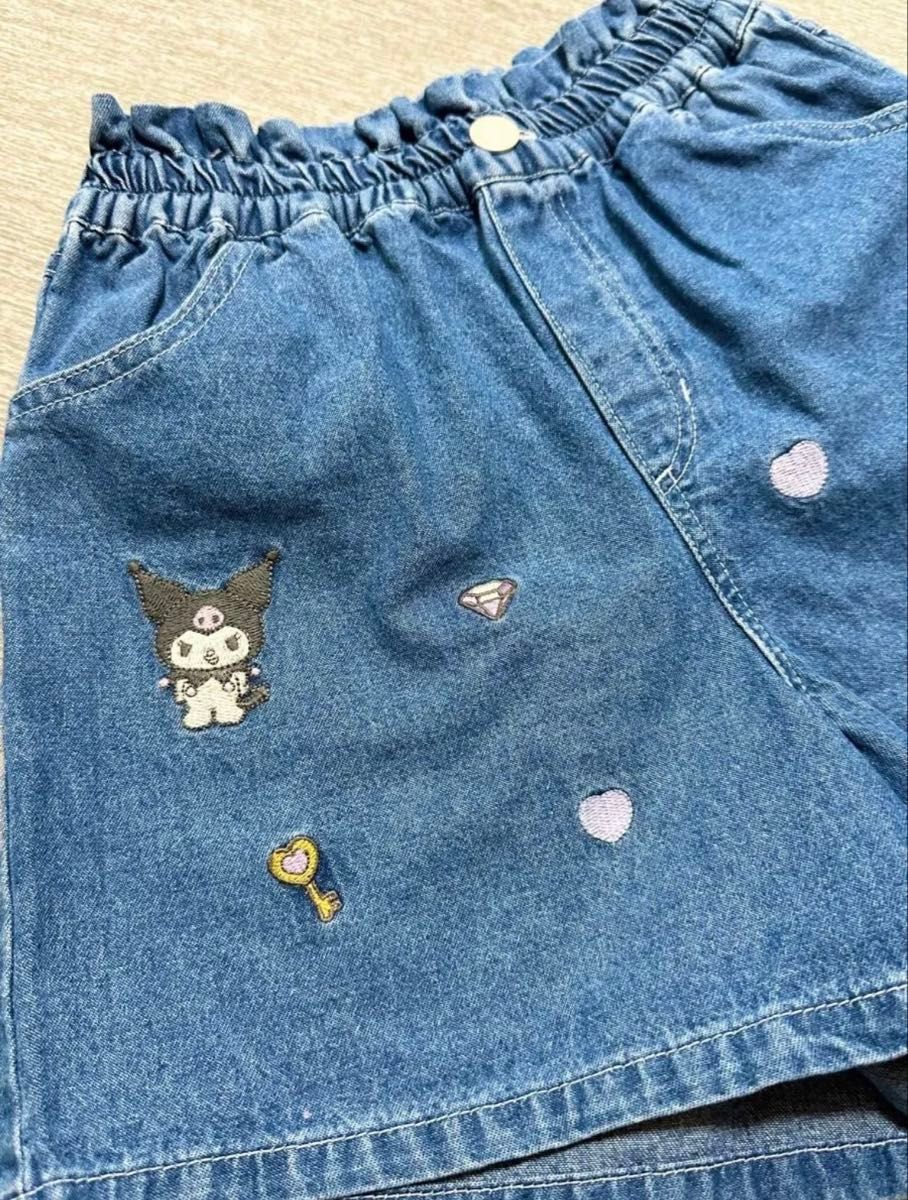 追跡有★Sanrio × CACO クロミ デニム 刺繍 ショートパンツ クロミ デニムショートパンツ 140cm|Yahoo!フリマ(旧PayPay