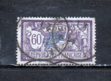 207163 フランス 1920年 普通 高額 アレゴリー図表 改色 60c バイオレットと灰 使用済_画像1