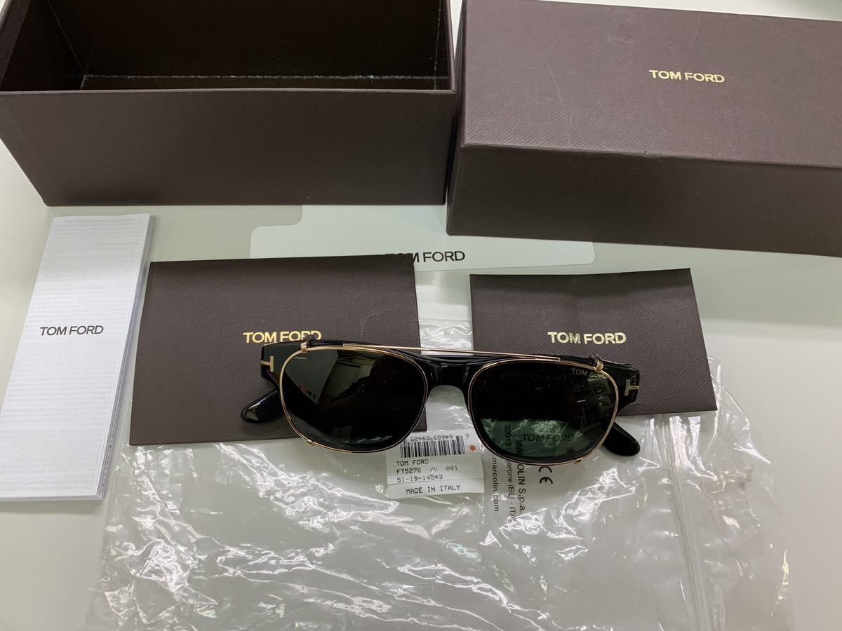 正規店仕入れの TOMFORD 一式 グリップオンレンズ付き TF5276 トム