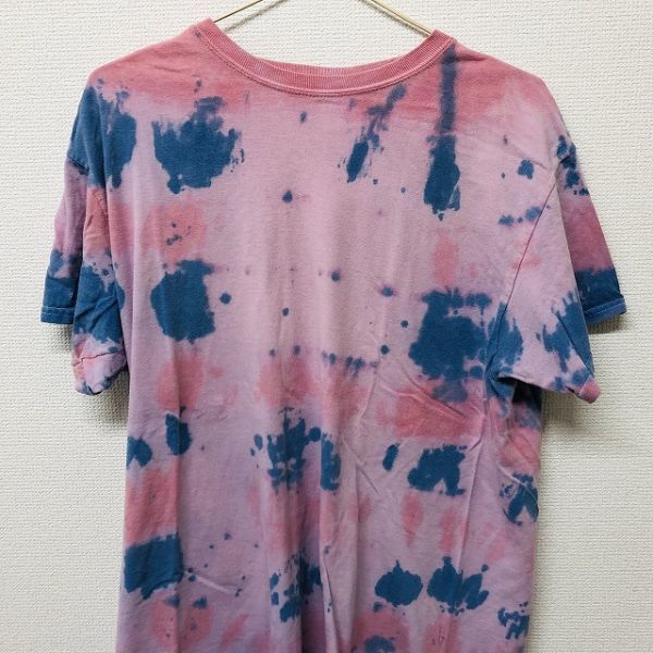 (No.403)Tシャツ(サイズ：M)タイダイ柄ピンク/ネイビー_画像3