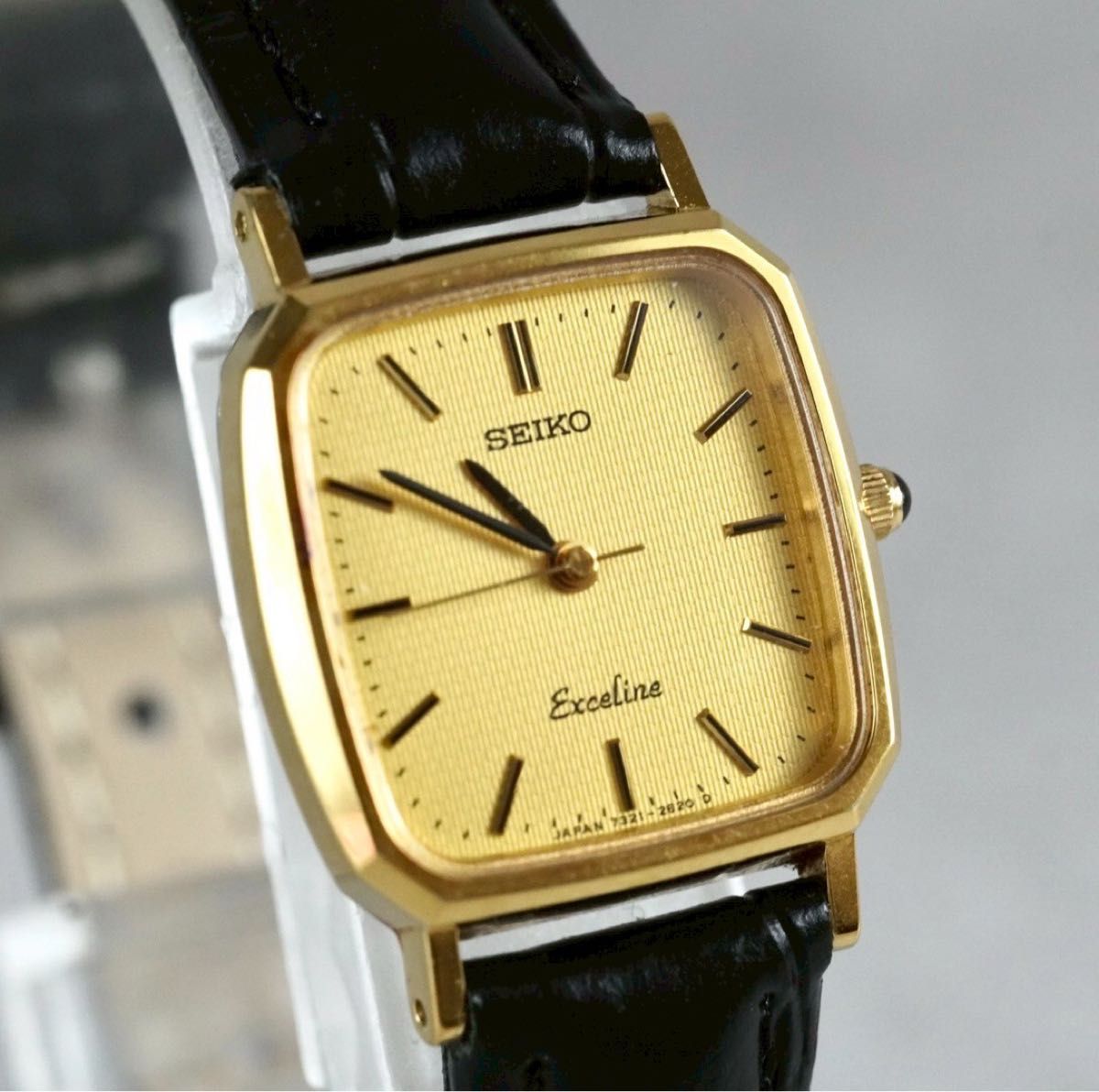 稼働 SEIKO EXCELINE 腕時計 10K金無垢/SSケース 347 稼働 SEIKO EXCELINE 腕時計 10K金無垢/SSケース 347 JA-0220