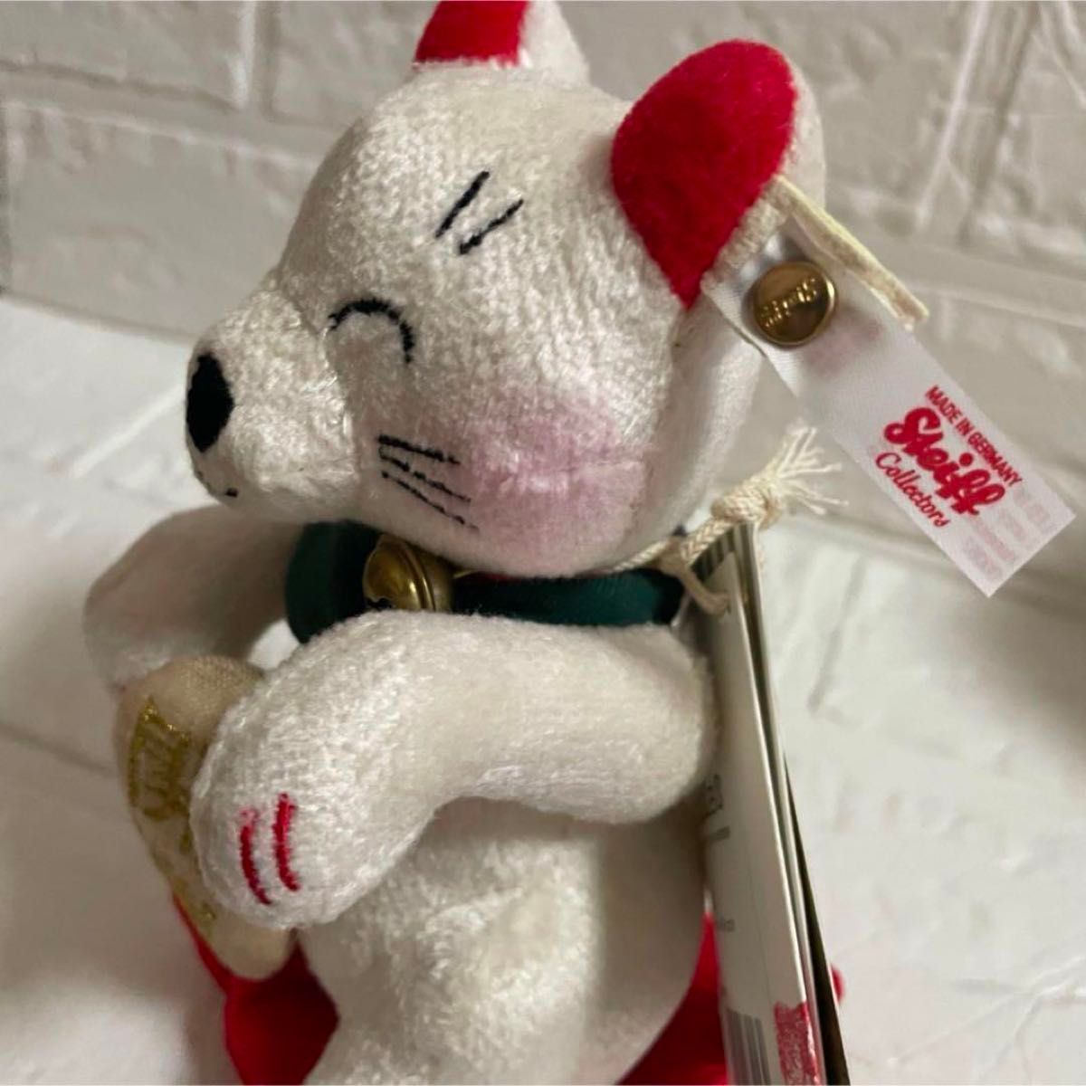 【新品】シュタイフ Steiff 招き猫 商売繁盛 和 インテリア ぬいぐるみ No 67】シュタイフ Steiff 招き猫 縁起物 商売繁盛 和風
