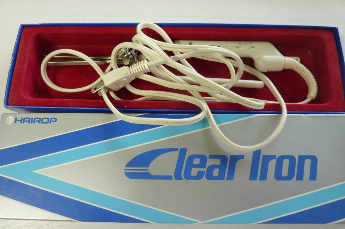 ☆【理容 理髪】Clear Iron 動作OK！クリアカール ヘアアイロン☆Clear Iron IC エレクトリック ヘアーアイロン極細 5mm_画像1