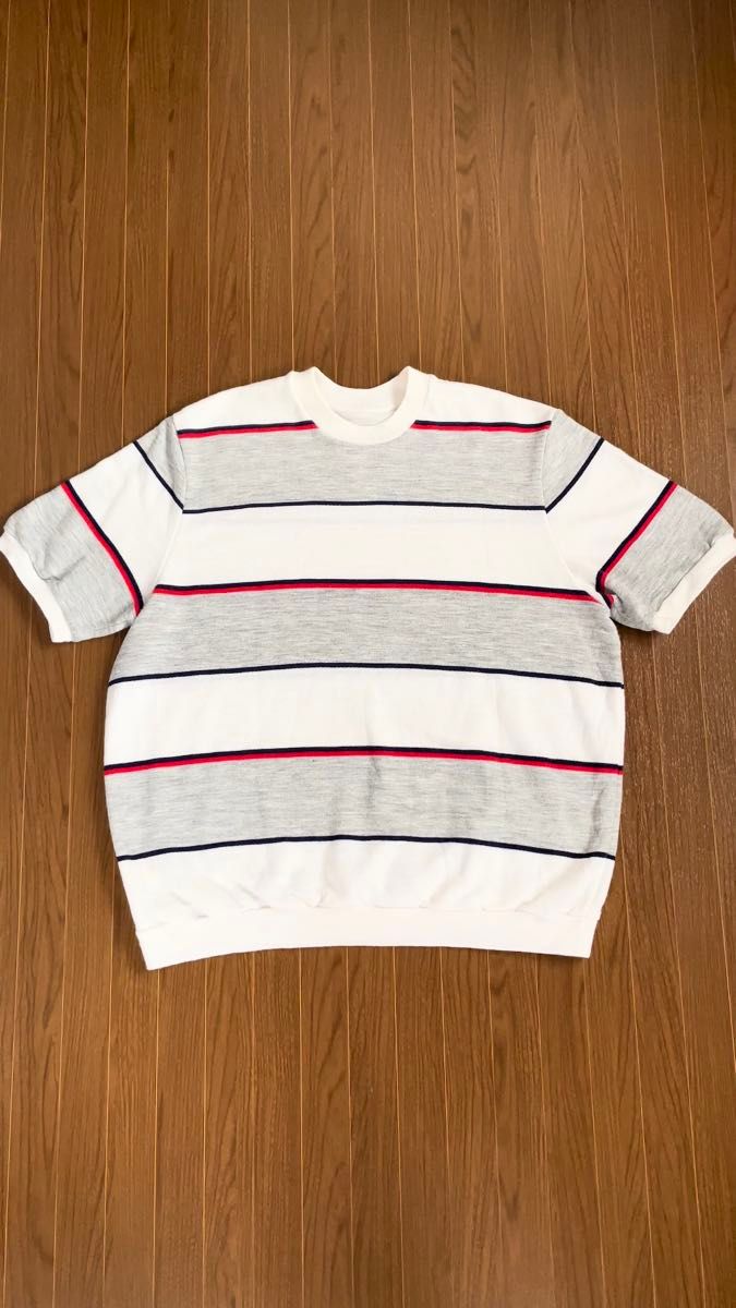 【送料無料】St Michael セントマイケル 鹿子ボーダーTシャツ メンズ Lサイズ 半袖 イギリス マークス&スペンサー