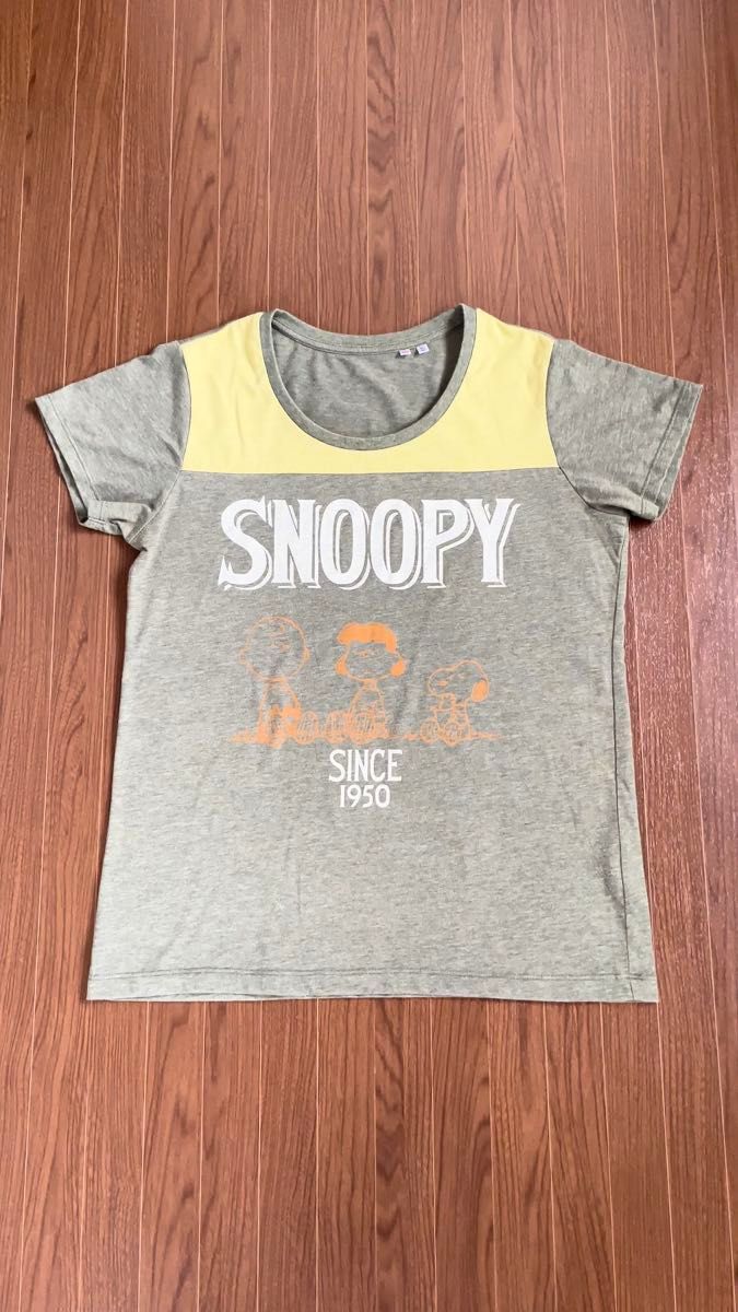 【送料無料】UNIQLO UT×SNOOPY コラボTシャツ ユニクロ×スヌーピー ピーナッツ レディースXL 半袖Tシャツ