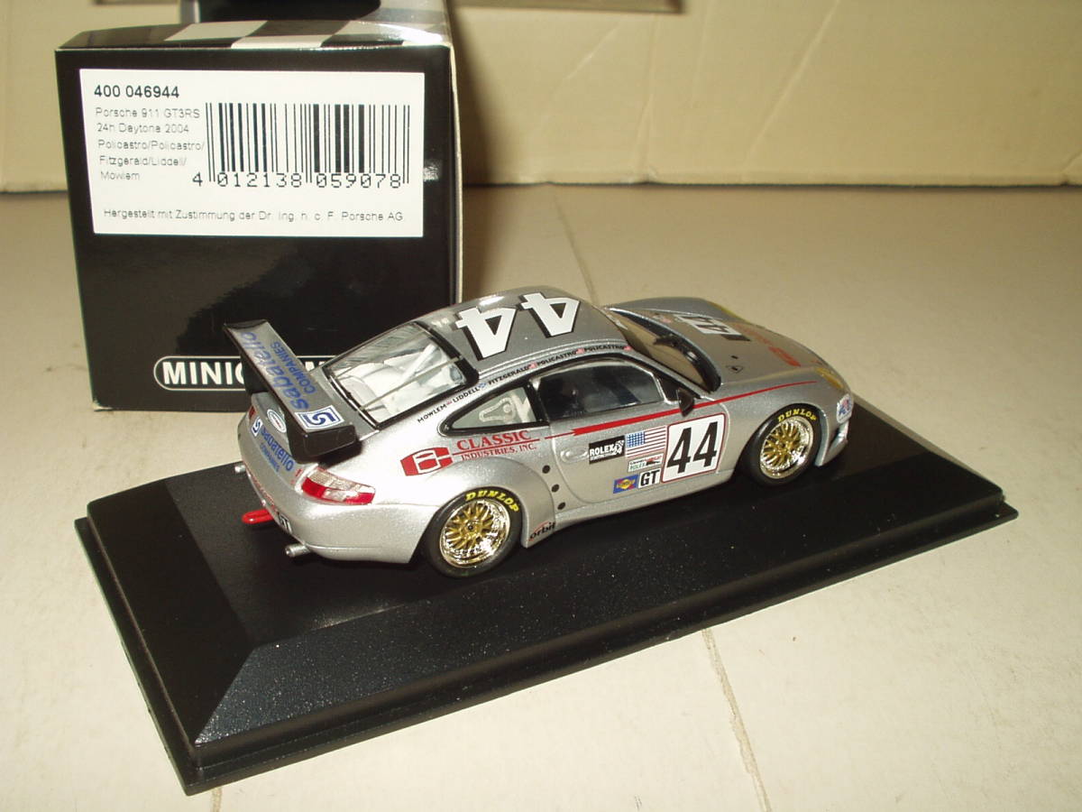 PMA Porsche 911 GT3 RS #44 24H Daytona 2004 / ミニチャンプス 2004デイトナ24時間 ポルシェ 911 GT3 RS ( 1:43 )_画像2