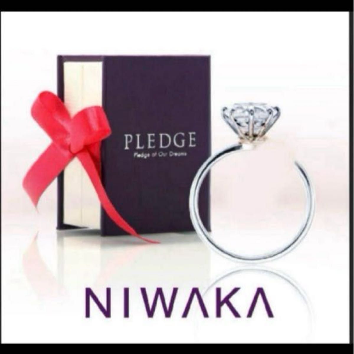 NIWAKA PLEDGE プレエンゲージリング 9号 ニワカ 俄 NIWAKA PLEDGE プロポーズ用クォーツリング9号 俄