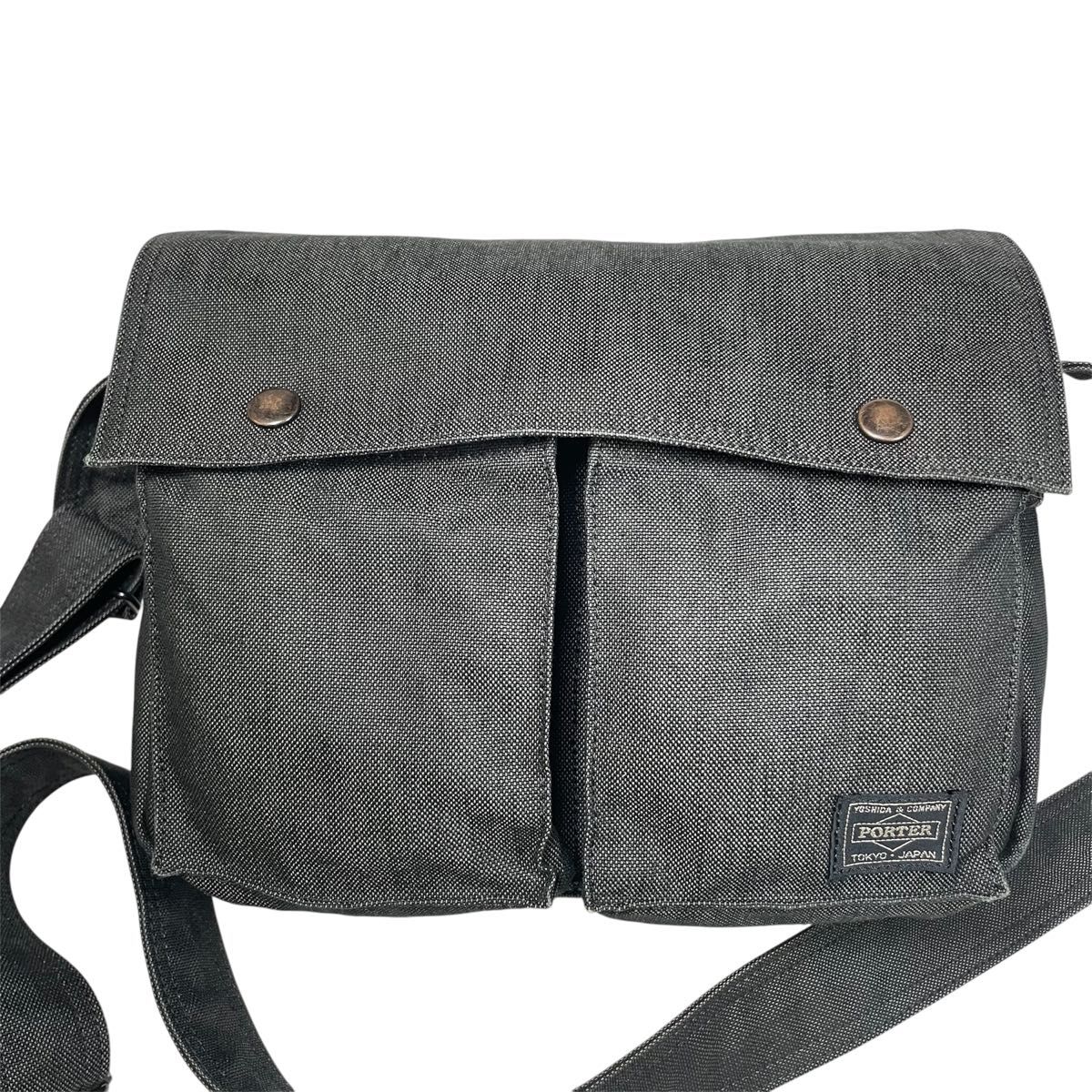 美品✨PORTER ポーター スモーキー ショルダーバッグ 男女兼用 美品 PORTER SMOKY ショルダーバッグ スモーキー ブラック 入手