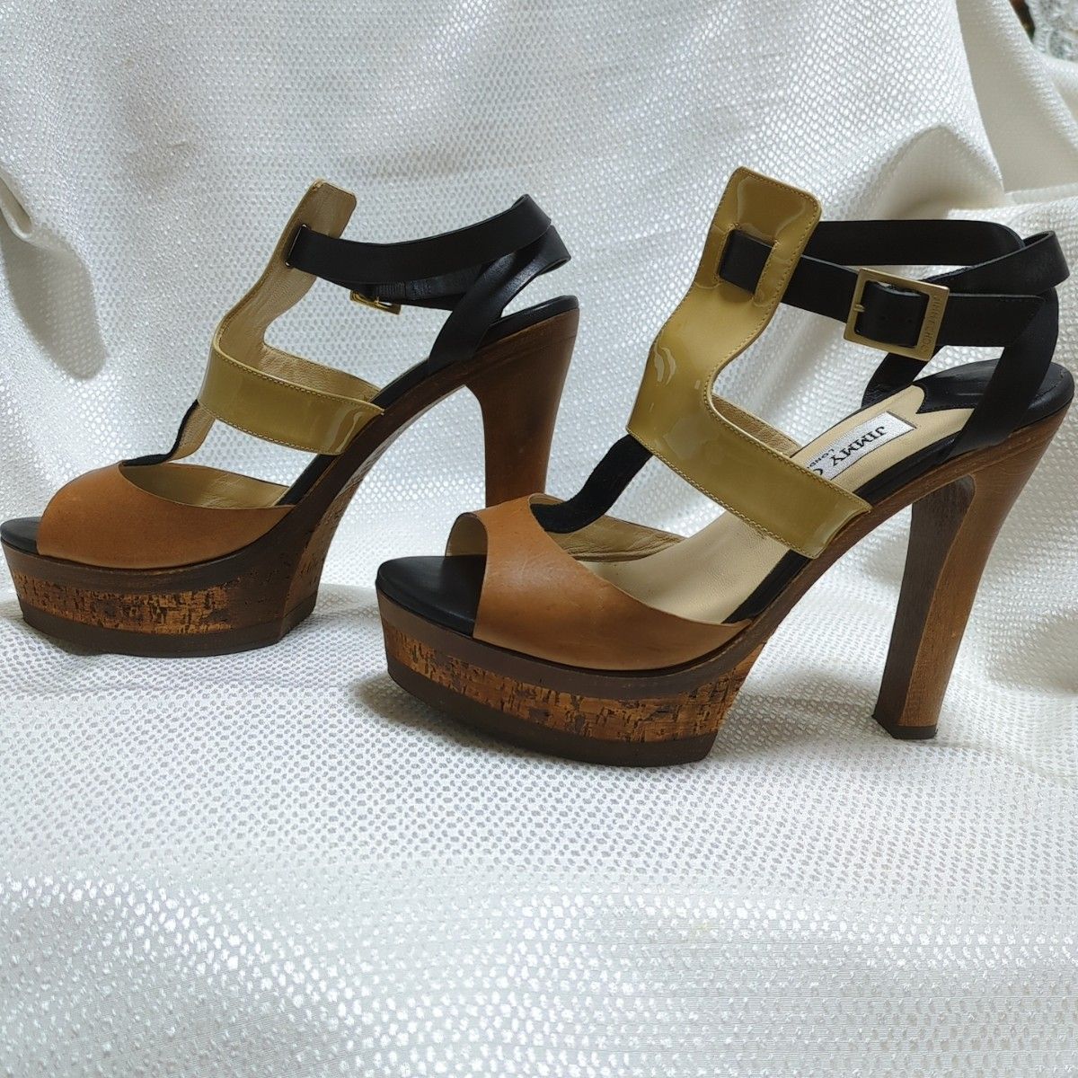 送料込/関税込■Jimmy Choo■1998年 Leo 100 レザーサンダル 美品 】JIMMY CHOO ジミーチュウ レザーサンダル36 1/2(23 5cm