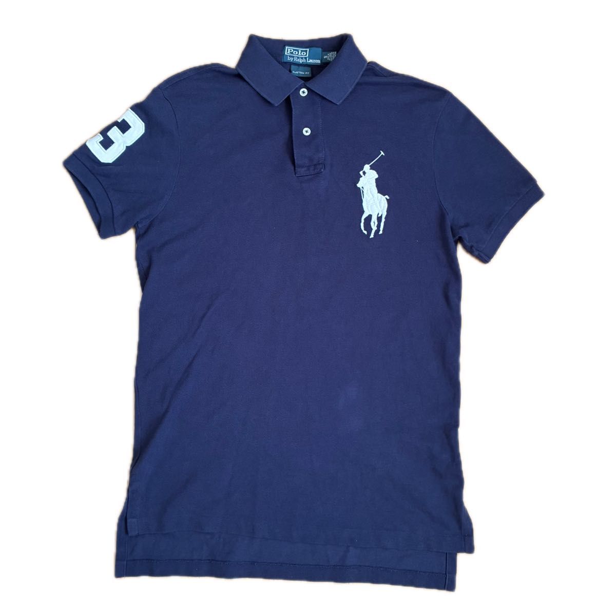 Polo Ralph Lauren ポニーロゴ刺繍 パフォーマンス ポロシャツ Polo by Ralph Lauren ビッグポニー 刺繍 ポロシャツ ネイビー S