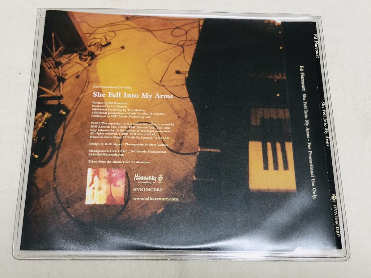 Ed harcourt★she fell into my arms★HVN104CDRP★プロモ盤★一曲のみ収録_画像2