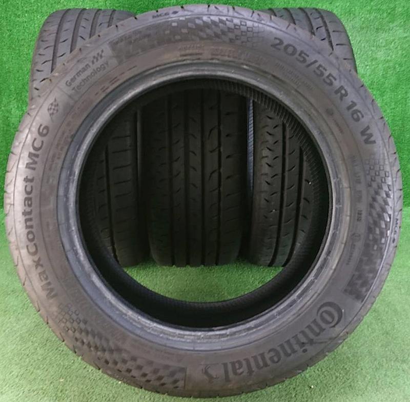 ★2018年製 205/55R16 91W Continental Maxcontact MC6 中古 夏タイヤ 4本 16インチ★_画像4