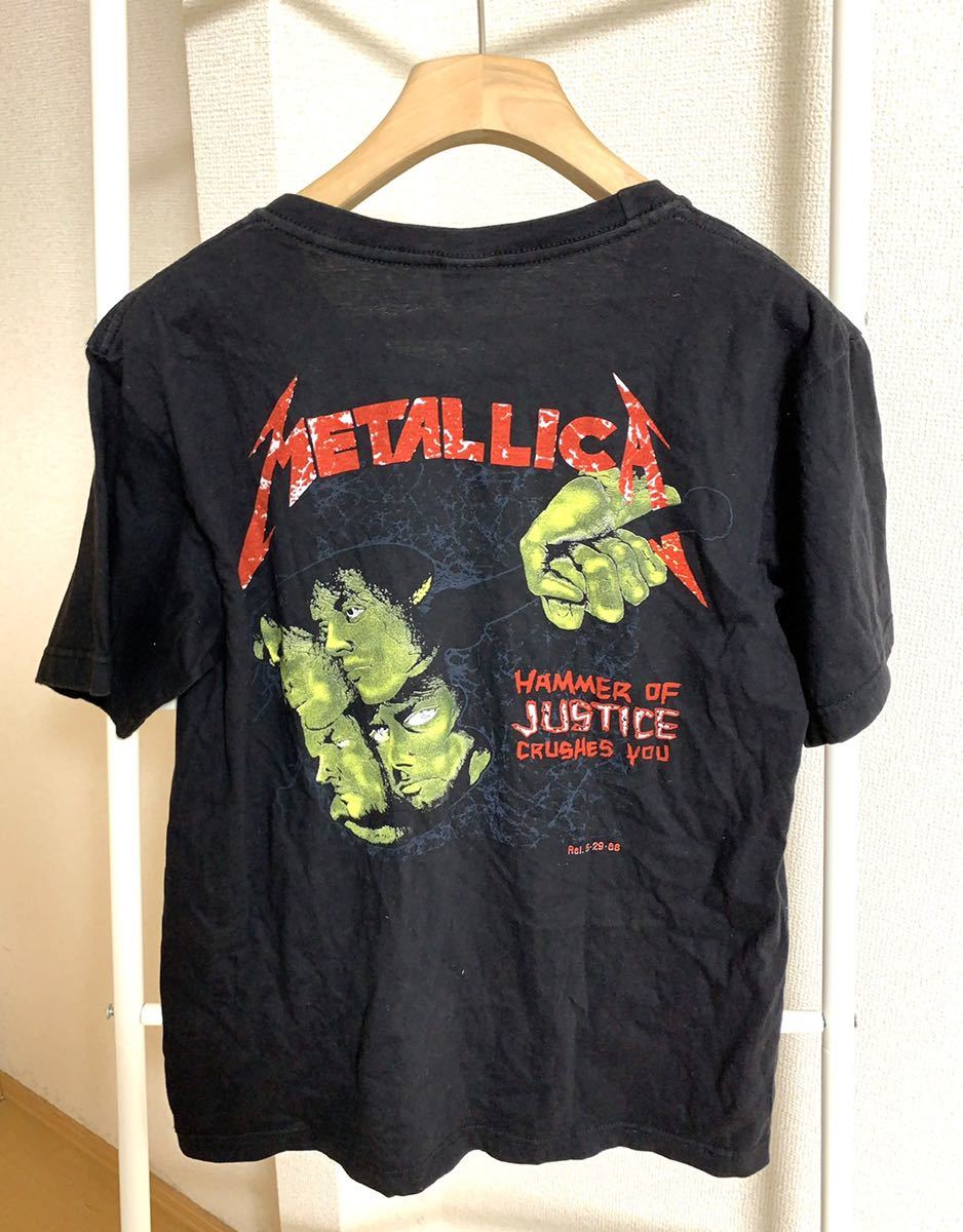 メタリカ Tシャツ METALLICA ロックT AND JUSTICE FOR ALL ツアー M_画像2