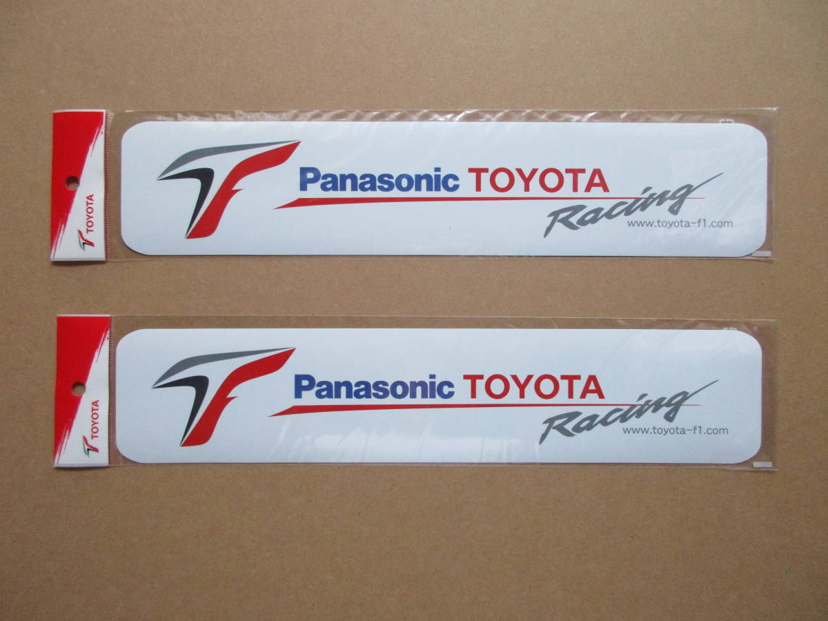 Panasonic TOYOTA Racing　F1ステッカー ２枚　パナソニック トヨタ レーシング_画像1