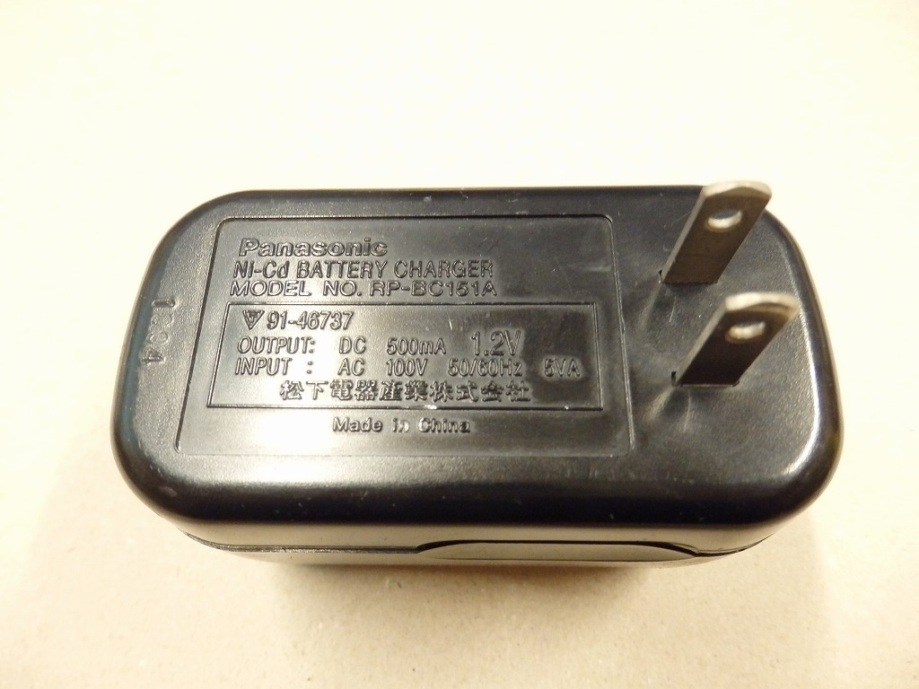 充電器 ガム型充電池 Panasonic RP-BC151A パナソ_画像2