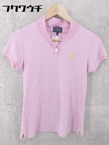 pearly gates パーリーゲイツ 64％以上節約 半袖 ポロシャツ レディース サイズ1 ピンク 出産祝いなども豊富