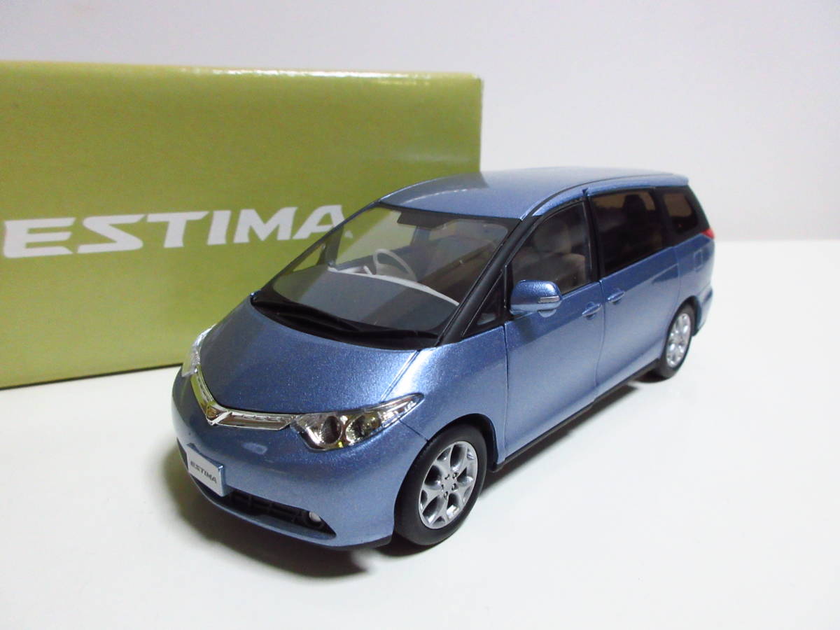 1/30 トヨタ 3代目エスティマ ESTIMA 非売品 カラーサンプル ミニカー　ライトブルーマイカメタリック