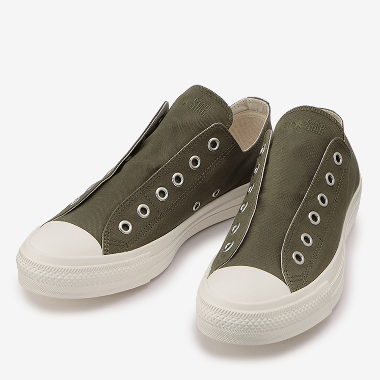 新品 コンバース ALL STAR MILITARY SLIP OX 27.5cm オリーブ / CONVERSE オールスター ミリタリー スリッポン_画像1