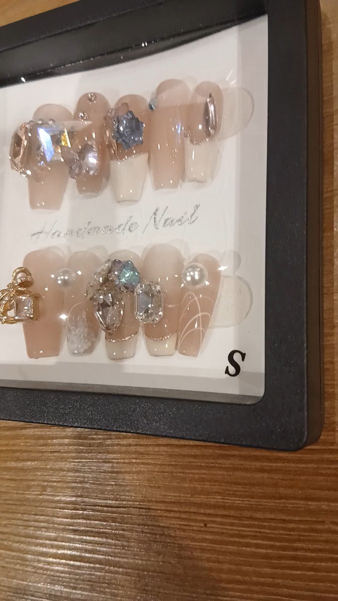 ハンドメイド ネイルチップ 10本セット Sサイズ