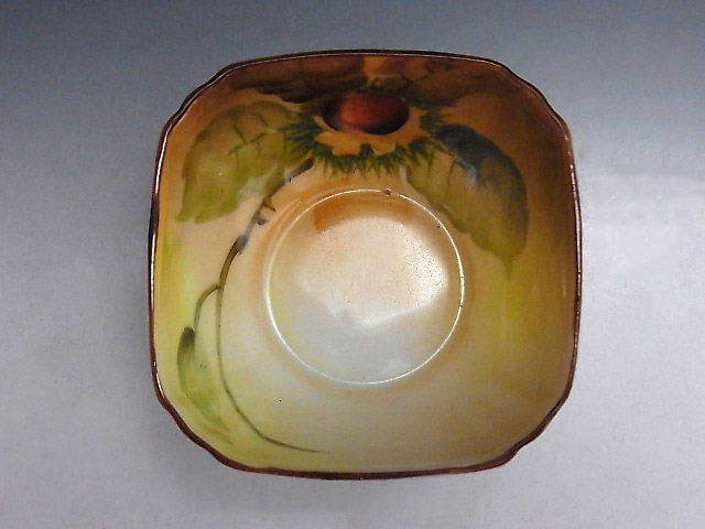 . chestnut writing sama four angle legume pot * Old Noritake 