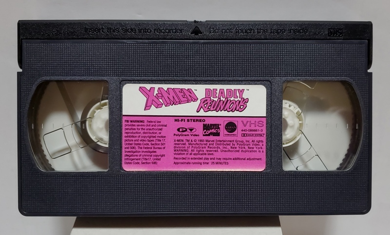  очень редкий б/у VHS X-MEN Deadly Reunions (3) 1993 год USA производства? супер редкий распродажа!!