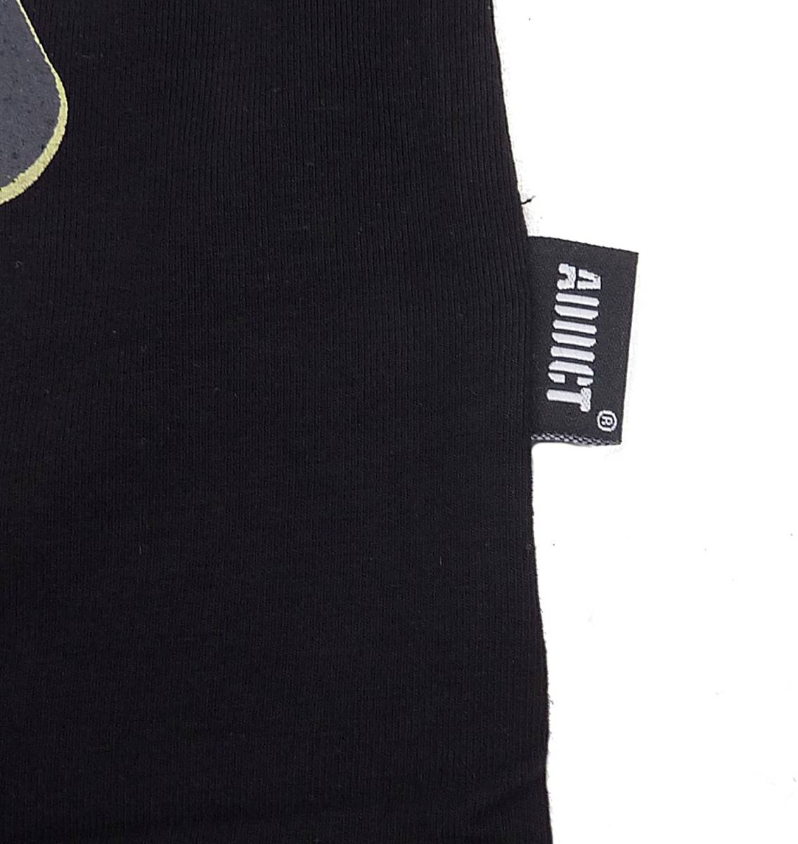 Addict アディクト Gunner3/4 SL TEE 半袖 Tシャツ (ブラック) (XL)【並行輸入品】_画像4