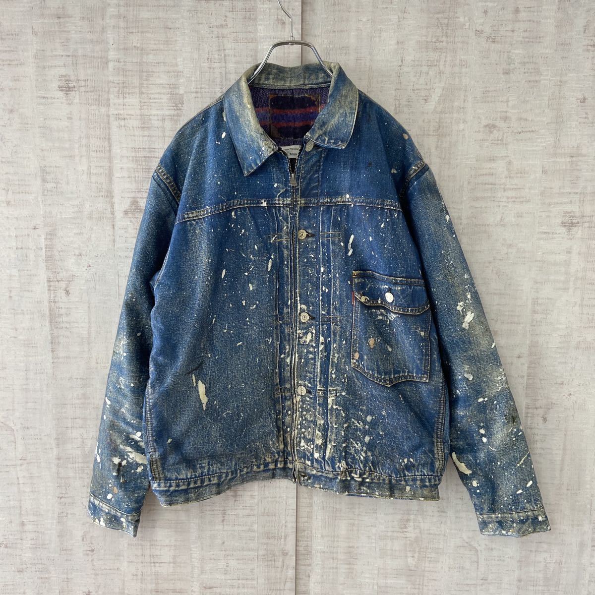 美品 希少完売 TOLQ × Yutaka F 転写 プリント ジャケット 美品 希少完売 TOLQ × Yutaka F 転写 プリント ジャケット
