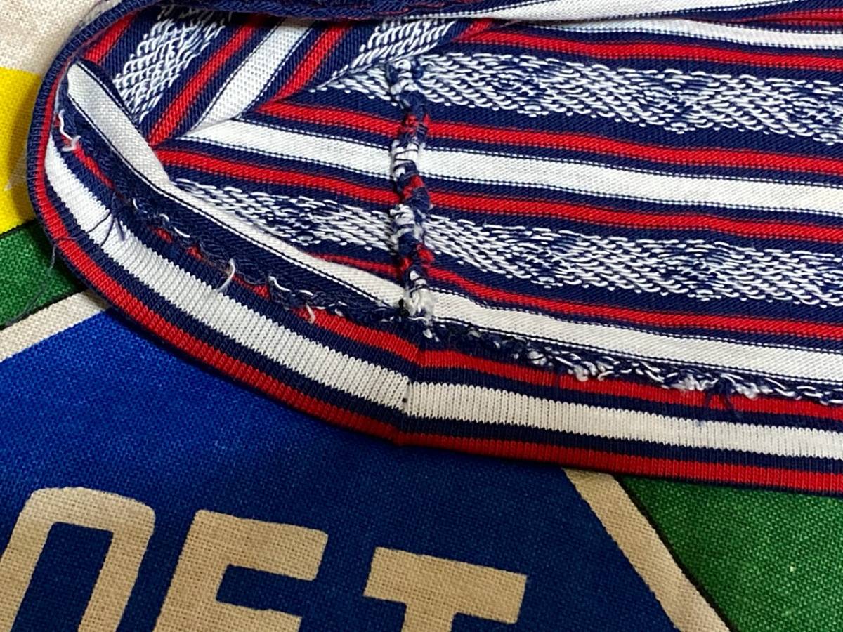 ★希少なスターボーダー★Made in USA製アメリカ製VARIETYバライティービンテージジャガードTシャツ星柄トリコロールコットン100%70s70年代_画像9