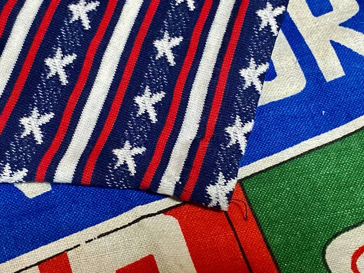 ★希少なスターボーダー★Made in USA製アメリカ製VARIETYバライティービンテージジャガードTシャツ星柄トリコロールコットン100%70s70年代_画像5