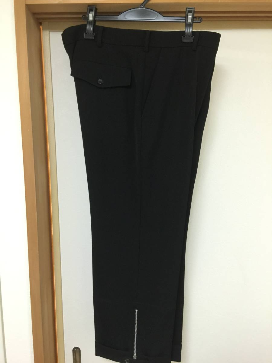 YohjiYamamoto ヨウジヤマモト 裾ジッパー黒パンツ 未使用 6（稀少サイズ） レア_画像5